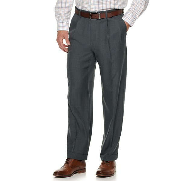 Men's Croft & Barrow® ClassicFit EasyCare Pleated Dress Pants