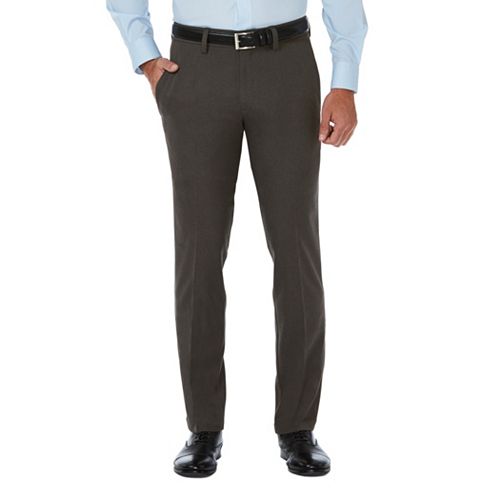 Men's Haggar® Cool 18® PRO SlimFit WrinkleFree FlatFront Super Flex