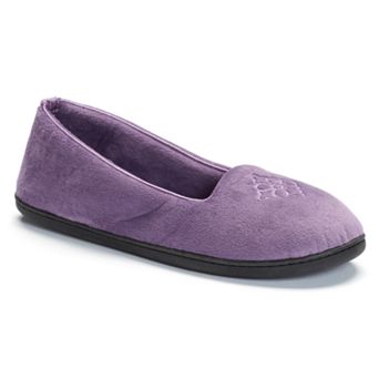 Dearfoams Rebecca Microfiber Velour Closed Back Women's Slippers