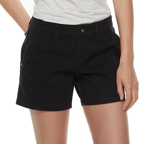 Juniors' Unionbay Elsie Stretch Twill Midi Shorts