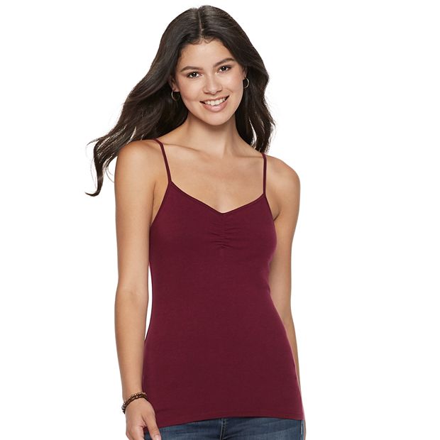 Juniors' SO® Solid Cinched Cami