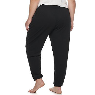 Plus Size Sonoma Goods For Life® Elastic Hem Essential Pajama Pants