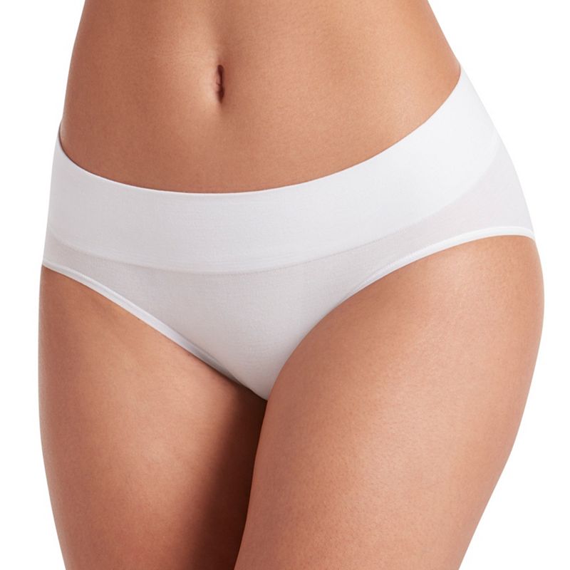 UPC 037882566980 product image for Jockey Natural Beauty Seamfree Hi-Cut Panty 2453, Women's, Size: 5, White | upcitemdb.com