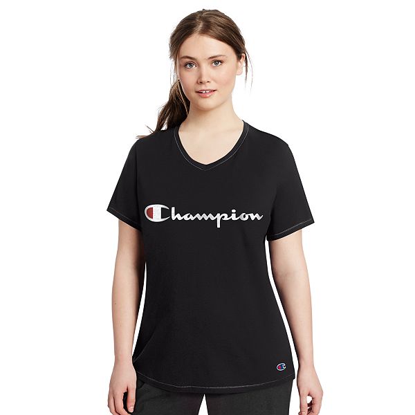 Plus Size Champion Logo Tee