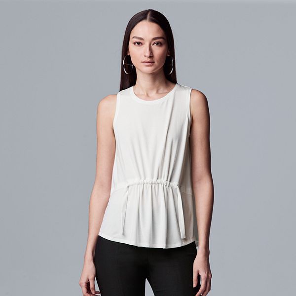 Women's Simply Vera Vera Wang Cinched Waist Tank