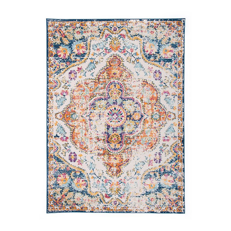 World Rug Gallery Monaco Vintage Distressed I Rug, Multicolor