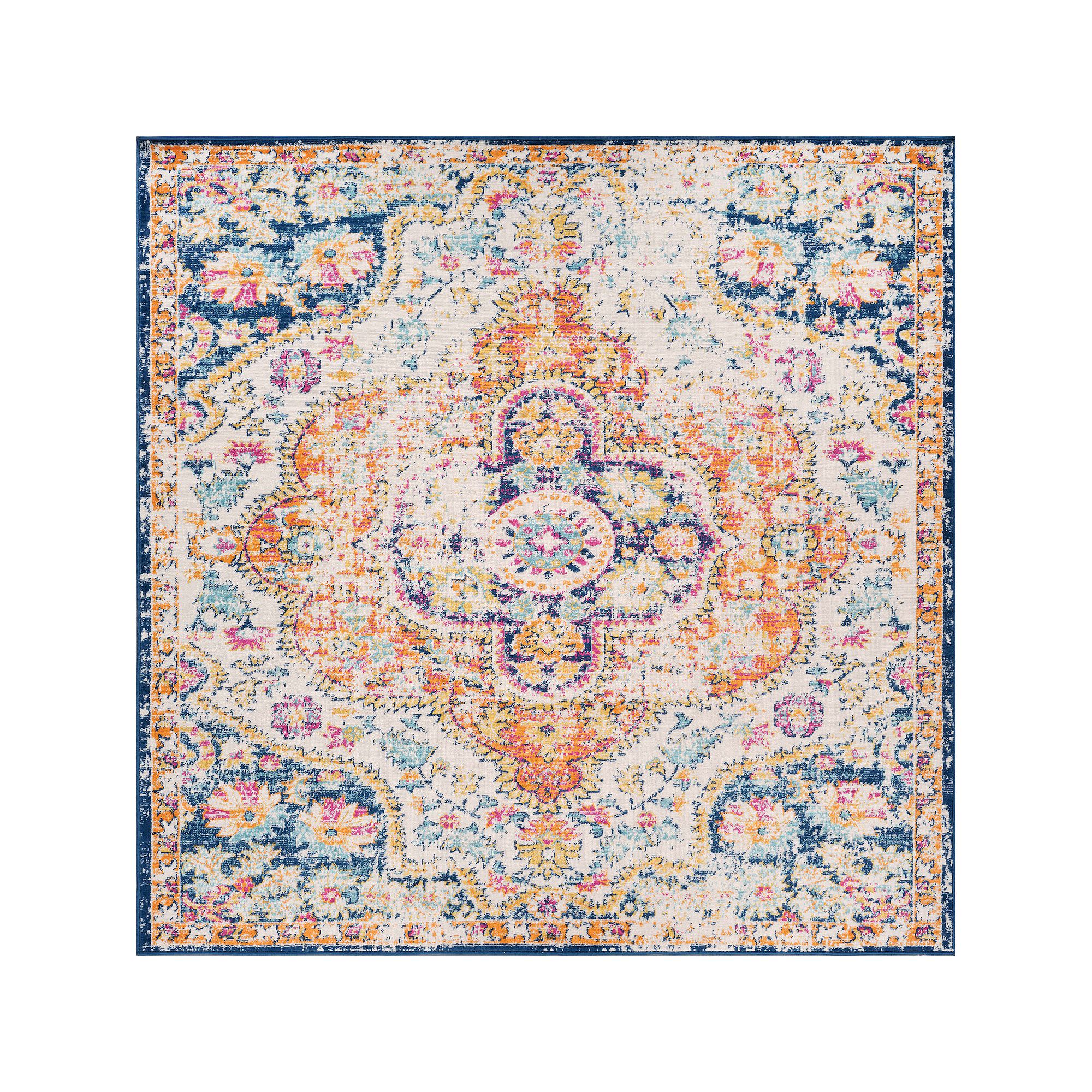 World Rug Gallery Monaco Vintage Distressed I Rug, Multi