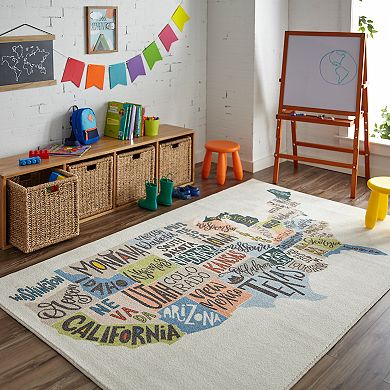 Mohawk® Home Prismatic States Map EverStrand Rug