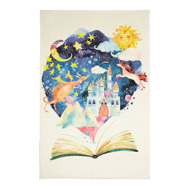 Mohawk Home Kids Prismatic Tell Me A Story EverStrand Rug, Multicolor, 8X10