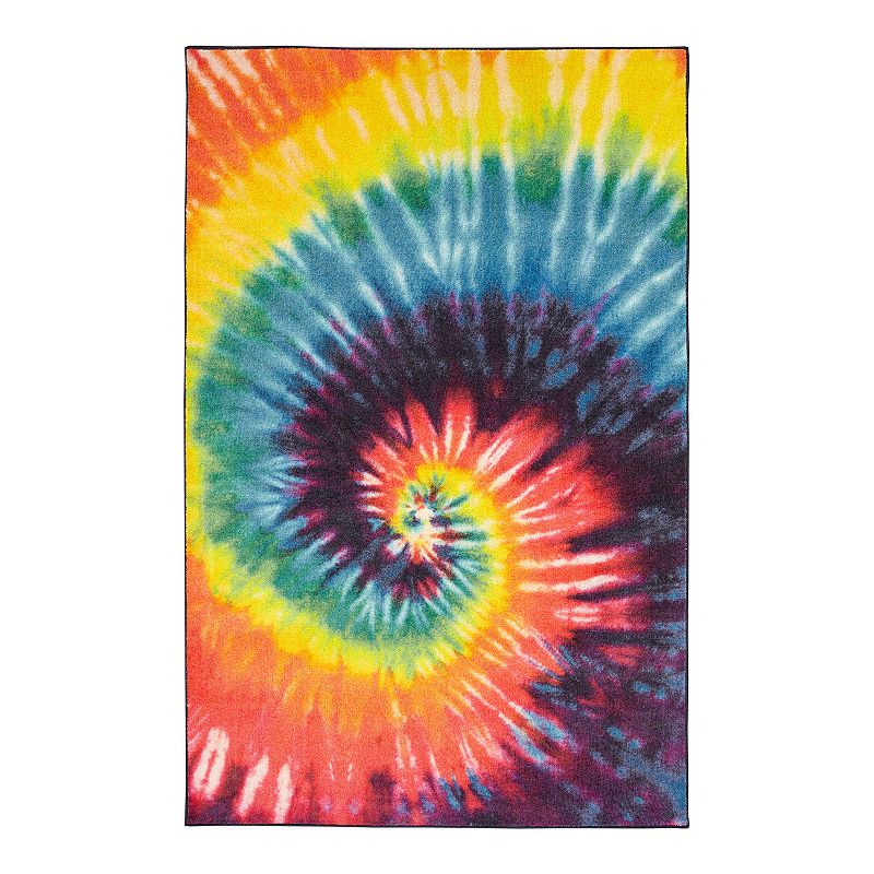 Mohawk Home Kids Prismatic Tie Dye Swirl EverStrand Rug, Multicolor, 5X8 Ft