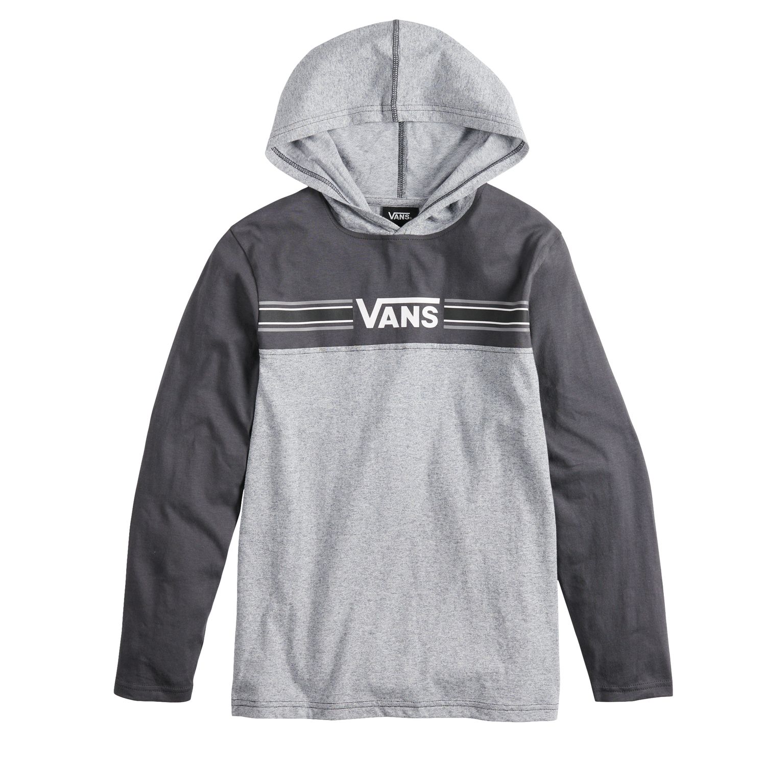 vans white colour block sweatshirt