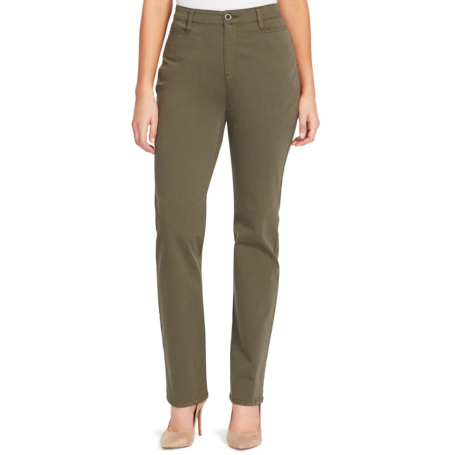 gloria vanderbilt amanda khaki jeans