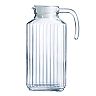 Luminarc 57.5-oz. Quadro Jug with White Lid