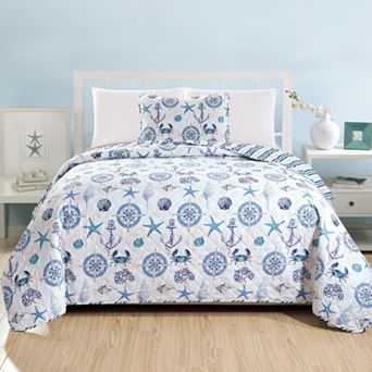 Madelinen® Azure Quilt Set