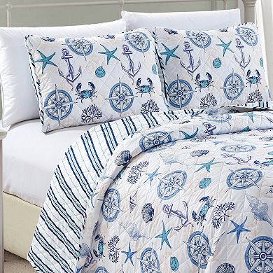 Madelinen® Azure Quilt Set