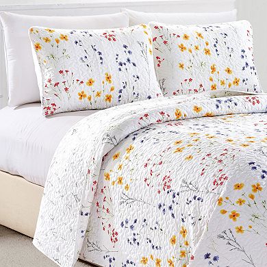 Madelinen® Marianne Floral Printed Quilt Set