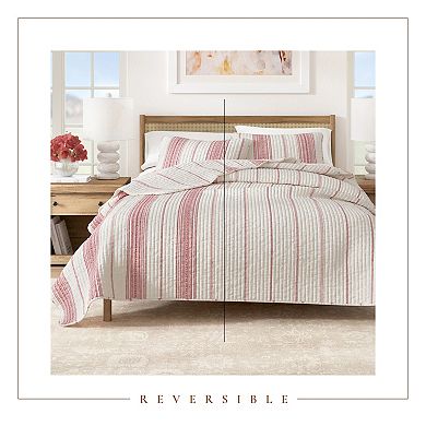 Madelinen® Wesley Striped Quilt Set