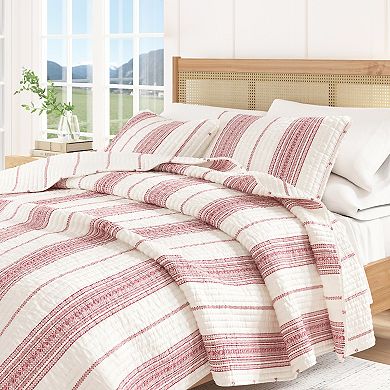 Madelinen® Wesley Striped Quilt Set