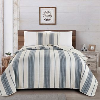 Madelinen® Wesley Striped Quilt Set