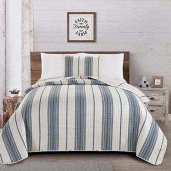 Madelinen® Wesley Striped Quilt Set