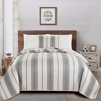 Madelinen® Wesley Striped Quilt Set