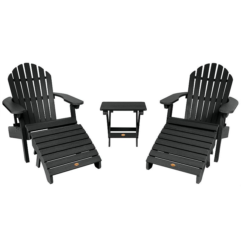 highwood Set of 2 Hamilton Folding & Reclining Adirondack Chairs, 2 Folding