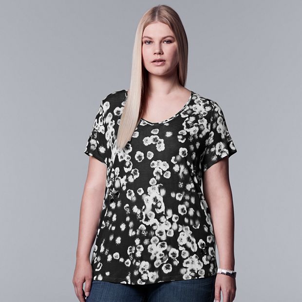 Vera wang outlet plus size tops