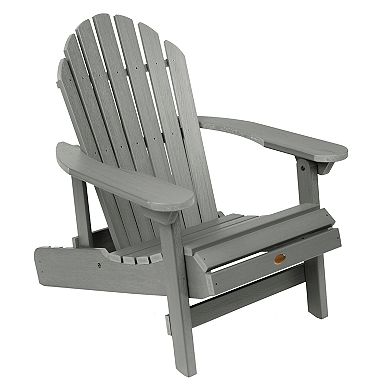 Highwood USA Hamilton Folding & Reclining Adirondack Chair with Laptop/Reading Table