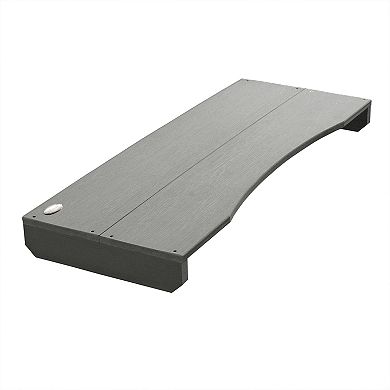 Highwood USA Hamilton Folding & Reclining Adirondack Chair with Laptop/Reading Table