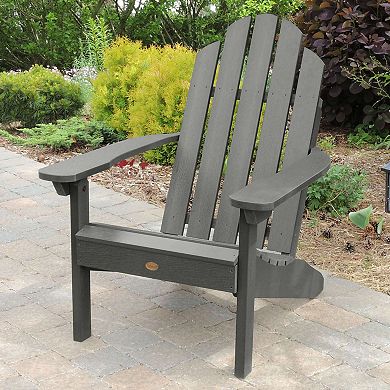 Highwood USA Set of 2 Classic Westport Adirondack Chairs with Folding Side Table