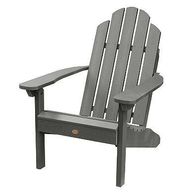 Highwood USA Set of 2 Classic Westport Adirondack Chairs with Folding Side Table