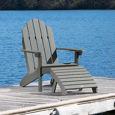 Highwood USA Classic Westport Adirondack Chair with Ottoman