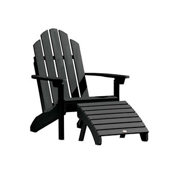 Highwood USA Classic Westport Adirondack Chair with Ottoman