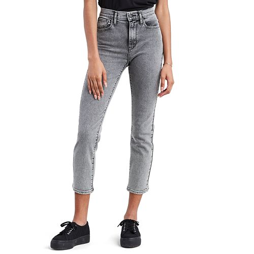 levi's 724 high rise straight crop