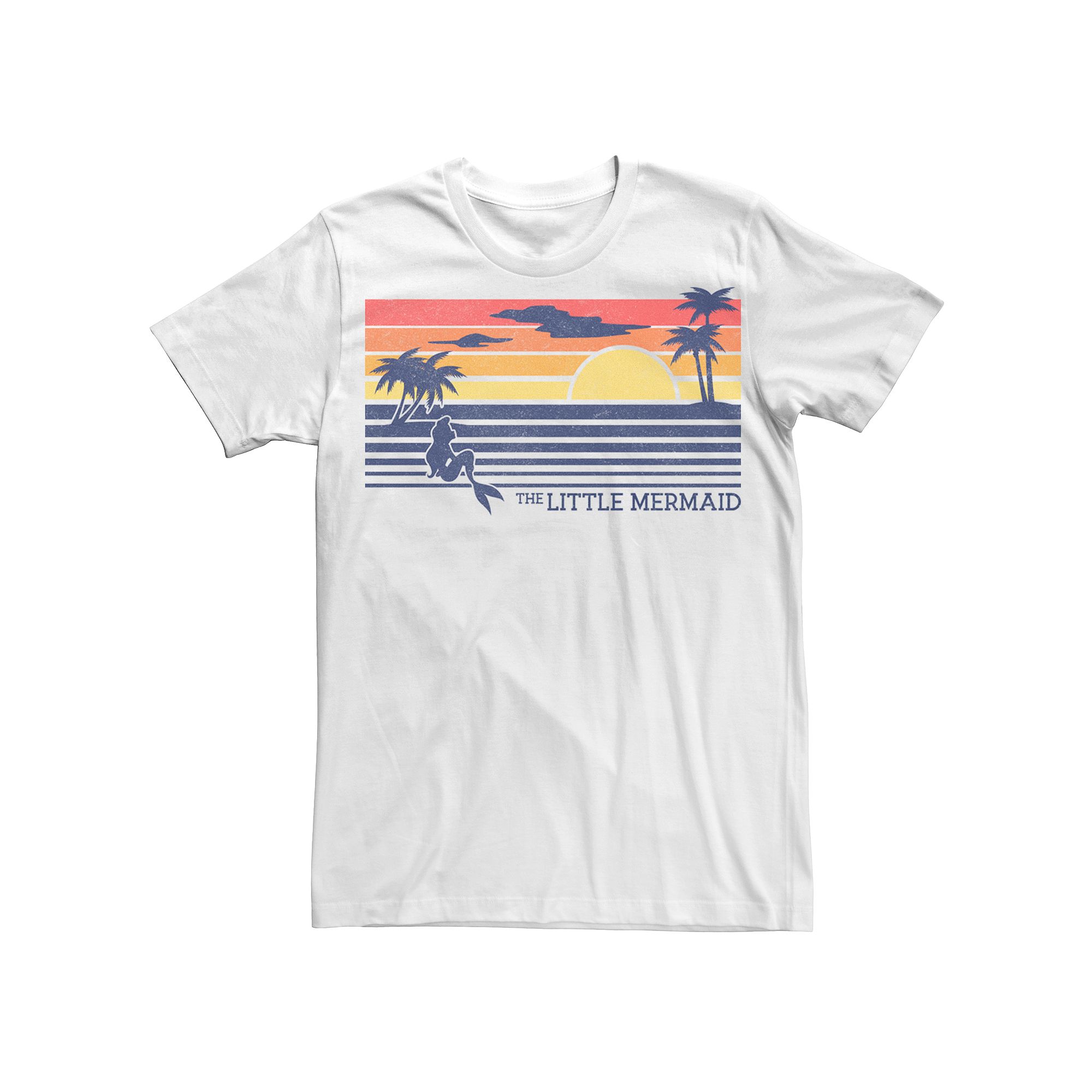 Mens The Little Mermaid Graphic Tee, Size: Small, White