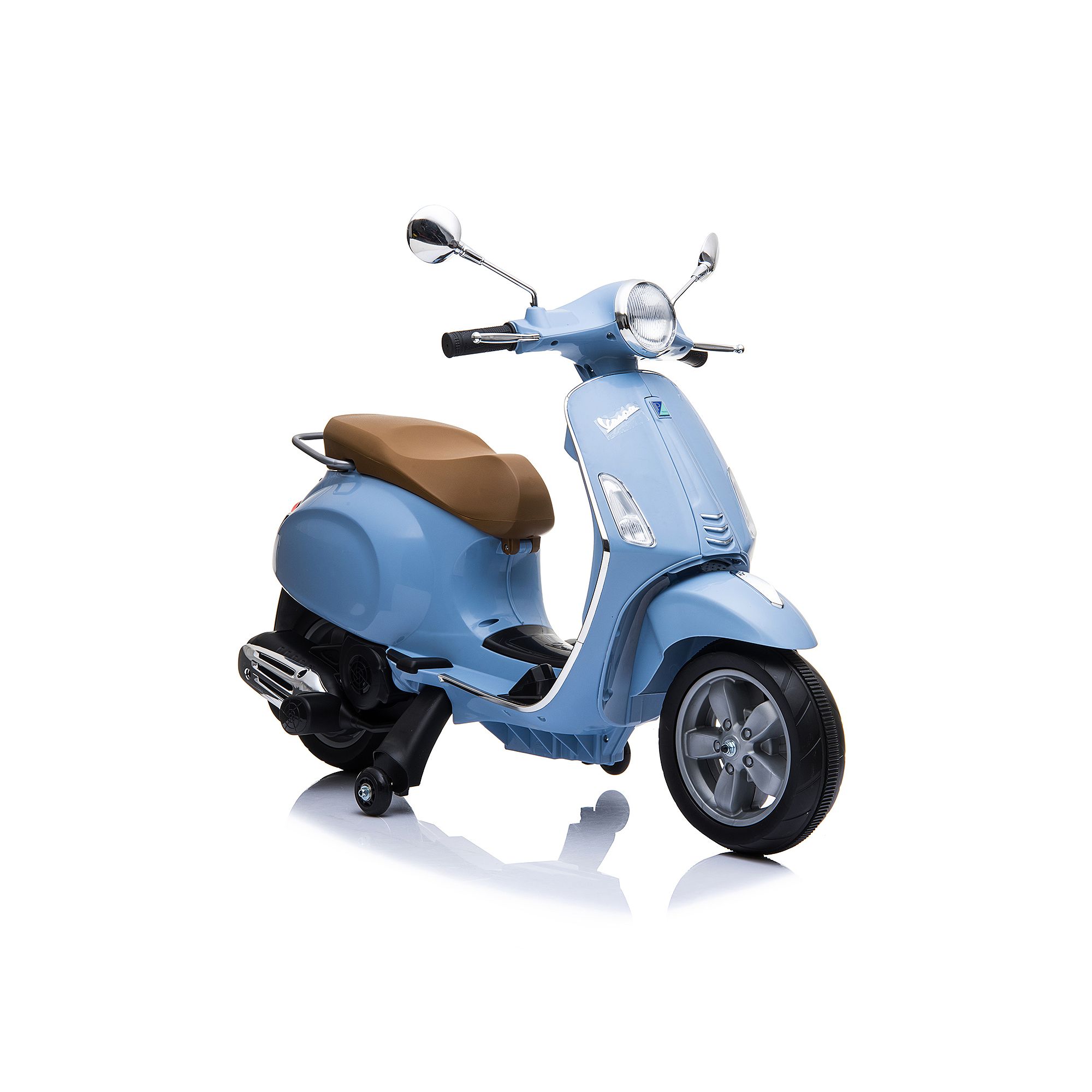 Blazin Wheels 6V Vespa GTS Super Sport Ride-On Kids Scooter, Multi