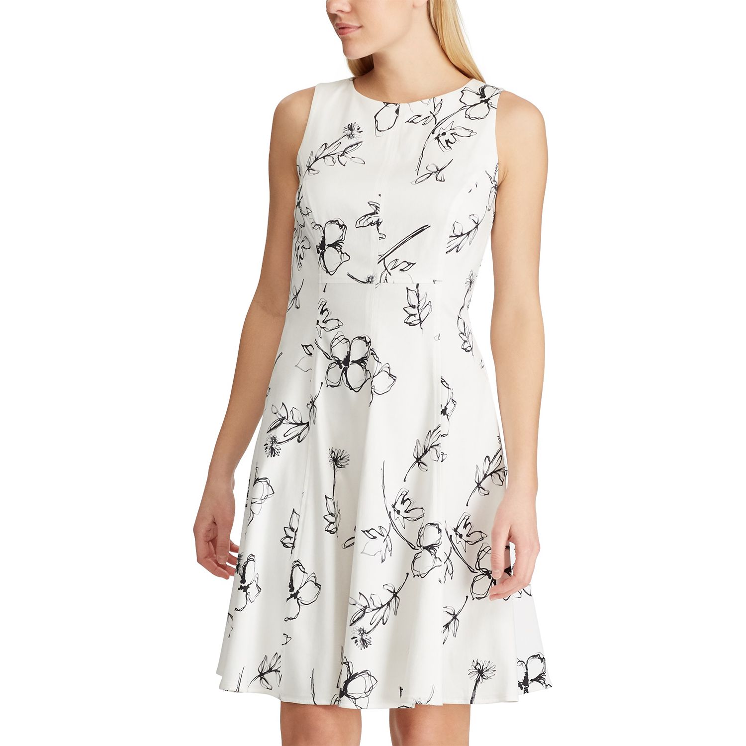 chaps floral dress