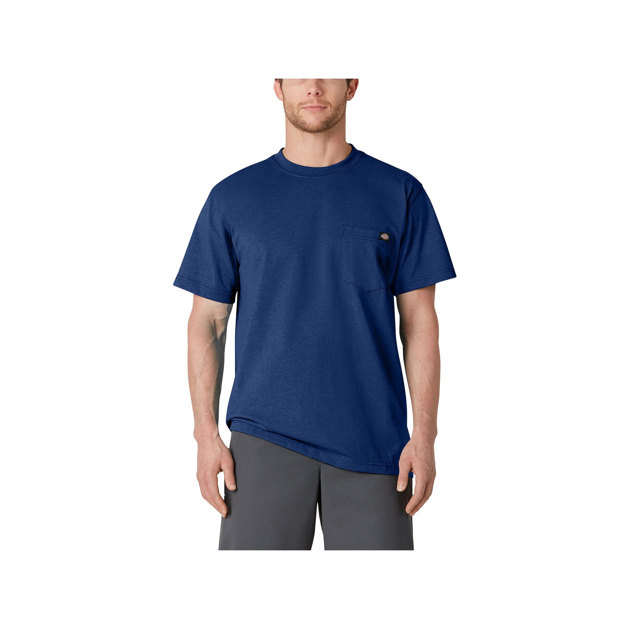 Mens Dickies Heavyweight Crewneck Tee, Size: XXL, Limoges Single Dye
