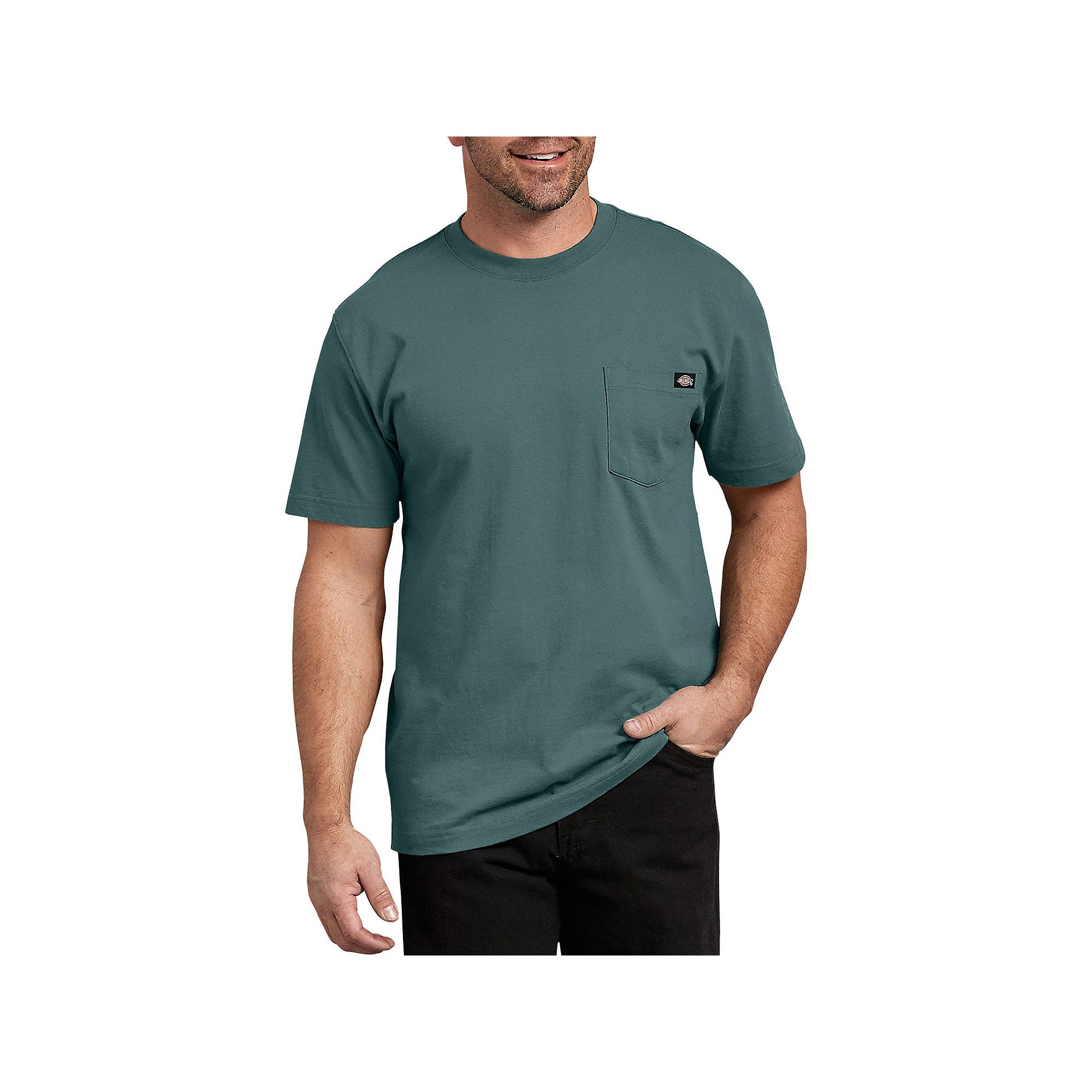 Mens Dickies Heavyweight Crewneck Tee, Size: XXL, Lincoln Green