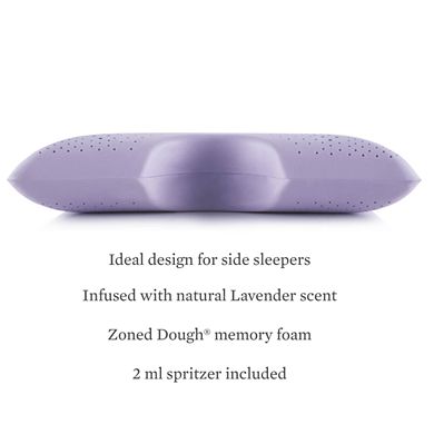 Zoned Dough® Lavender Memory Foam Shoulder Pillow