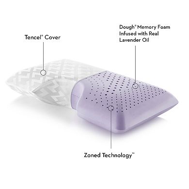 Zoned Dough® Lavender Memory Foam Shoulder Pillow