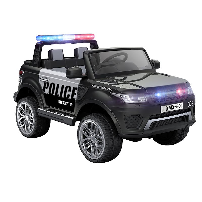 Blazin Wheels 12V Ride-On Police Vehicle, Multicolor