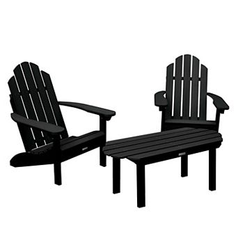 Highwood USA Westport Adirondack Chairs with Conversation Table