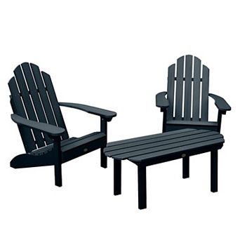 Highwood USA Westport Adirondack Chairs with Conversation Table