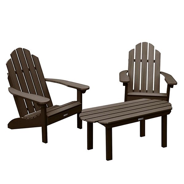 2 Classic Westport Adirondack Chairs, 1 Classic Westport Coffee Table