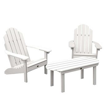 Highwood USA Westport Adirondack Chairs with Conversation Table