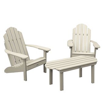 Highwood USA Westport Adirondack Chairs with Conversation Table