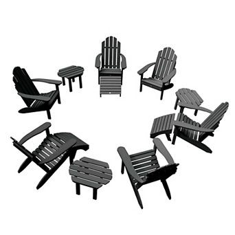 Highwood USA Westport Adirondack Chairs, Side Tables, and Ottomans