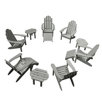 Highwood USA Westport Adirondack Chairs, Side Tables, and Ottomans