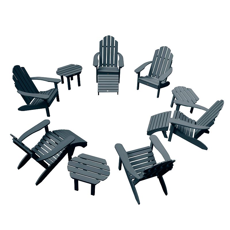 Highwood Westport Adirondack Chairs, Side Tables, and Ottomans, Blue